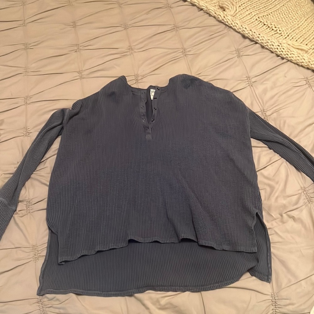 Aerie offline waffle knit long sleeve